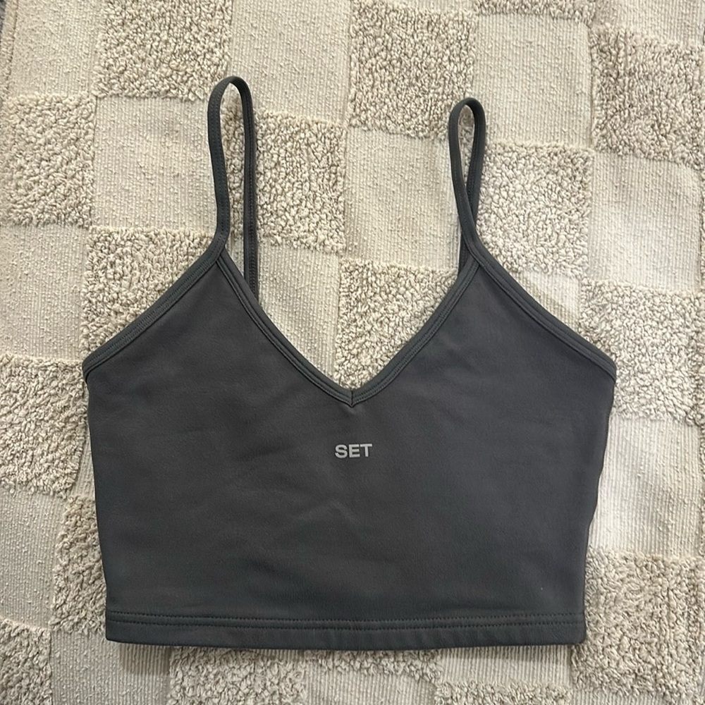 SET ACTIVE SPORTS BRA, FORMCLOUD® CLOUD REP BRA, GRAPHITE